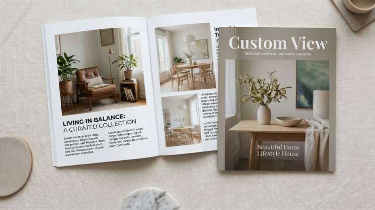 Custom View Magazine Design